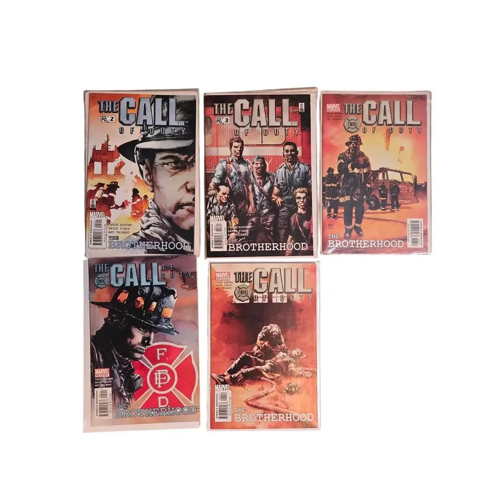 The Call of Duty Brotherhood #2-6 Marvel Comics David Finch FDNY Series